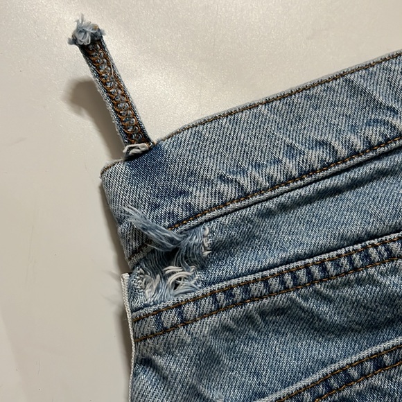 MSGM RIBBED MSGM LOGO LIGHT BLUE WASHED JEANS SIZE 24 - Picture 9 of 12